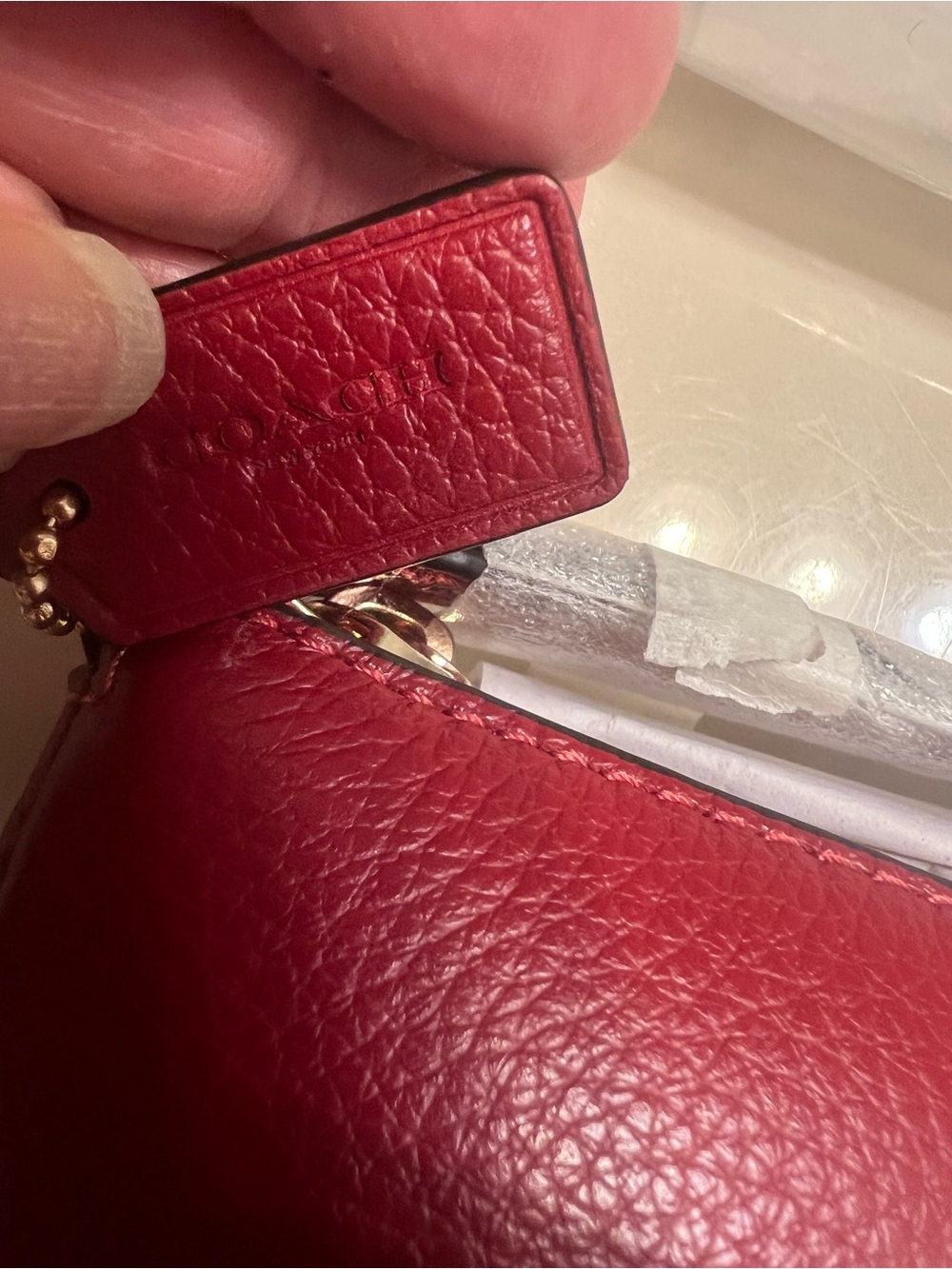 NWT Coach Nolita Pebbled Leather Wristlet - Picture 3 of 12